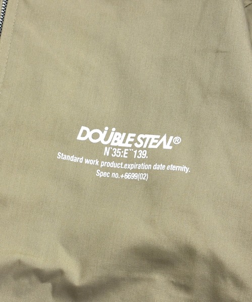 DOUBLE STEAL(ダブルスティール)の「Sinple Logo T/C JKT(MA-1・メンズ・ブラック/ベージュ・LARGE/X-LARGE/MEDIUM)」の5枚目の写真