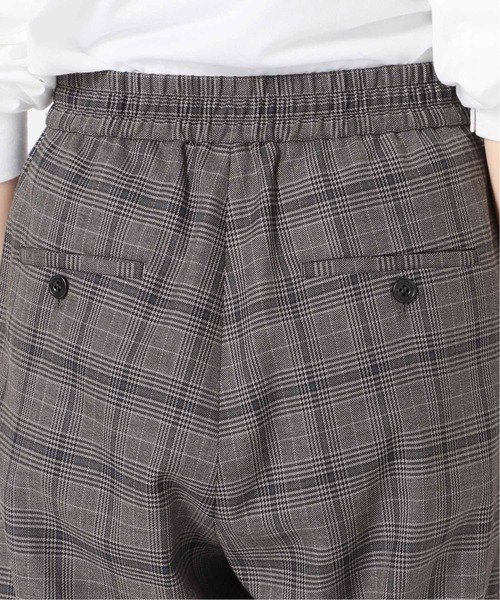 SLOBE IENA(スローブイエナ)の「チェックテーパードパンツ【ウエストゴム】◆(その他パンツ・レディース・チャコールグレー/ベージュ・40/38/36)」の8枚目の写真