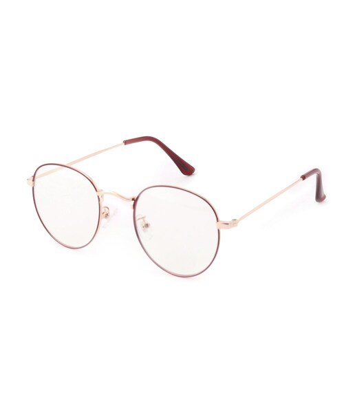 DRESKIP（ドレスキップ）の「◆【ブルーライト/曇り止め加工】メタルフレーム伊達メガネ（サングラス・レディース・ブラック/ブラウン系/ベージュ・00）」の4枚目の写真