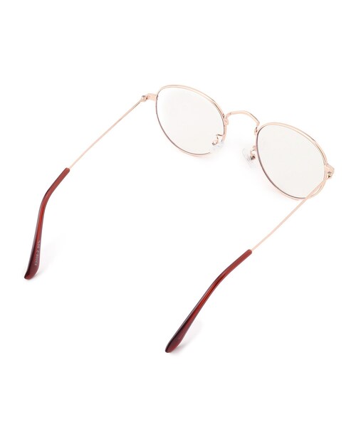 DRESKIP（ドレスキップ）の「◆【ブルーライト/曇り止め加工】メタルフレーム伊達メガネ（サングラス・レディース・ブラック/ブラウン系/ベージュ・00）」の5枚目の写真