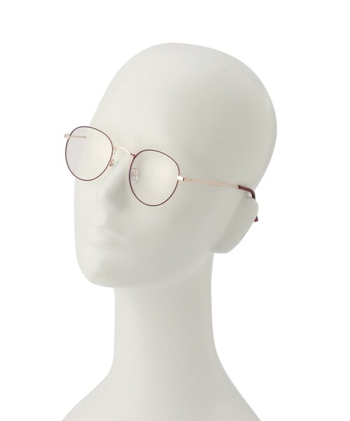 DRESKIP（ドレスキップ）の「◆【ブルーライト/曇り止め加工】メタルフレーム伊達メガネ（サングラス・レディース・ブラック/ブラウン系/ベージュ・00）」の6枚目の写真