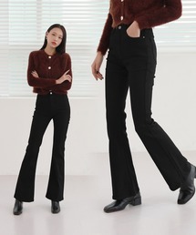 ブラックブーツカットパンツ