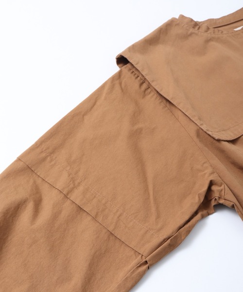 khakito（カーキト）の「綿100% セーラーカラー付き 袖タック スタンドカラーシャツ（シャツ/ブラウス・レディース・ホワイト/ブラック/ベージュ・FREE）」の8枚目の写真