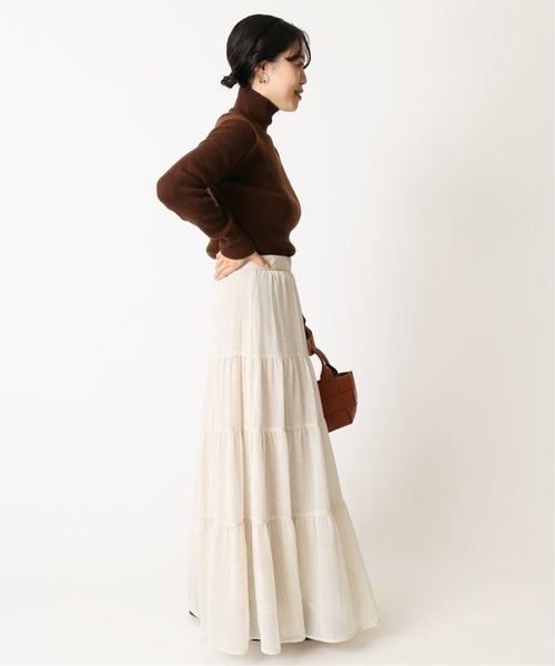 U by SPICK&SPAN（ユーバイスピックアンドスパン）の「≪追加≫リブタートル 2◆（ニット/セーター・レディース・アイボリー/ピンク系その他/ブラウン/その他1・FREE）」の9枚目の写真