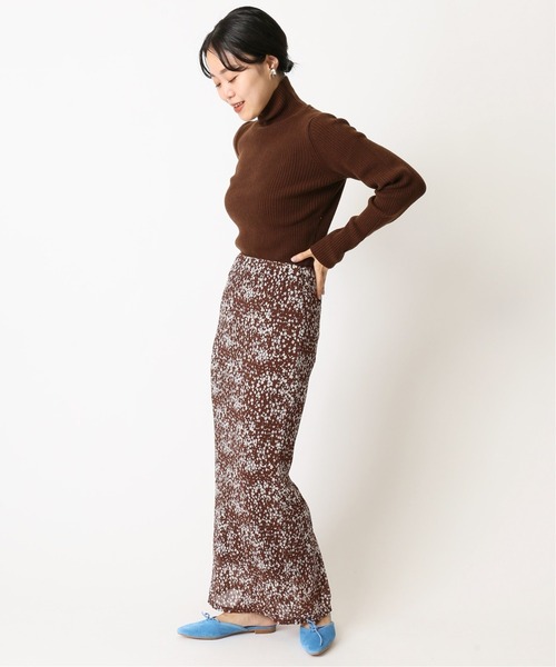 U by SPICK&SPAN（ユーバイスピックアンドスパン）の「≪追加≫リブタートル 2◆（ニット/セーター・レディース・アイボリー/ピンク系その他/ブラウン/その他1・FREE）」の12枚目の写真