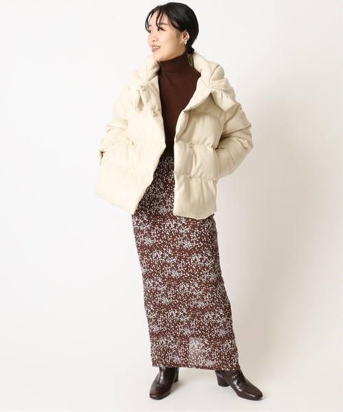 U by SPICK&SPAN（ユーバイスピックアンドスパン）の「≪追加≫リブタートル 2◆（ニット/セーター・レディース・アイボリー/ピンク系その他/ブラウン/その他1・FREE）」の14枚目の写真