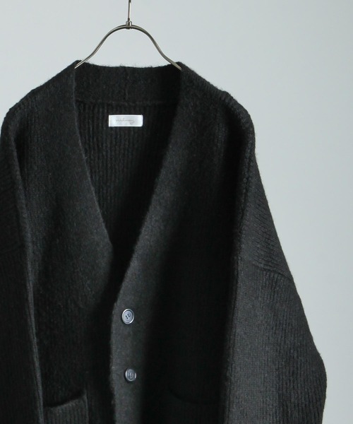 NILWAY（ニルウェイ）の「バルキーウールブレンドニットオーバーカーディガン（カーディガン/ボレロ・メンズ・ホワイト/ブラック/チャコール/ブラウン・MEDIUM/LARGE）」の10枚目の写真