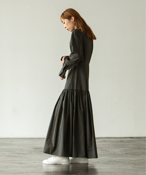 ■美品 Noble N.Jam マルチプリントワンピース ドット 定価2.9万 □美品 Noble N.Jam マルチプリントワンピース ドット 定価2.9万