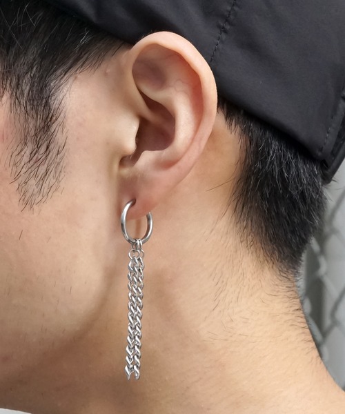 SBG(エスビー)の「SBG イヤーカフフェイクピアス(イヤリング・メンズ・A/B/C/D/E/F/G/H/I/J/K/L/M/N/O/P/Q/R/S/T・FREE)」の15枚目の写真