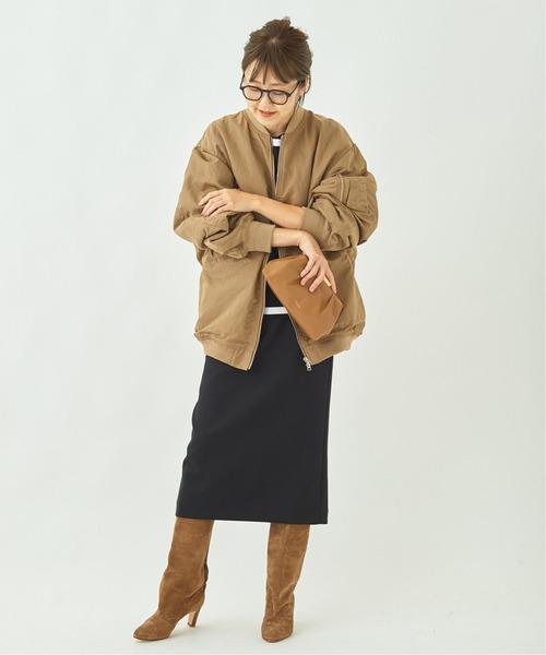 plage（プラージュ）の「【R’IAM】MA1 ブルゾン2◆（MA-1・レディース・ブラウン/ベージュ系その他・36/38）」の14枚目の写真