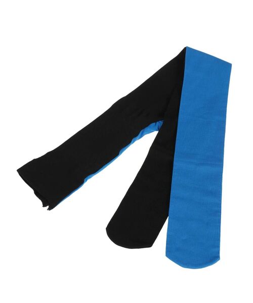 UN3D.（アンスリード）の「【FAKUI】バイカラータイツ（タイツ/ストッキング・レディース・グリーン/ブルー・FREE）」の3枚目の写真