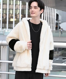 RAGEBLUE | スムースフェイクファー/フードブルゾン(ブルゾン)