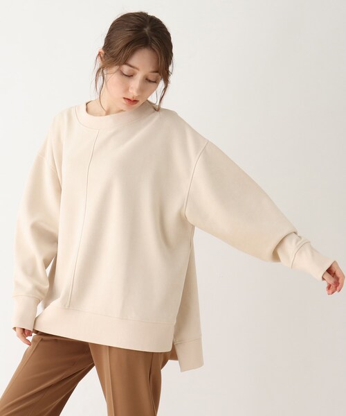 SHOO・LA・RUE(シューラルー)の「◆フェイクスエードプルオーバー(Tシャツ/カットソー・レディース・ブラック/オリーブ/ブルー/ナチュラル/キャメル/ピンク系・00)」の3枚目の写真