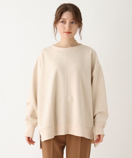 SHOO・LA・RUE(シューラルー)の「◆フェイクスエードプルオーバー(Tシャツ/カットソー・レディース・ブラック/オリーブ/ブルー/ナチュラル/キャメル/ピンク系・00)」の7枚目の写真