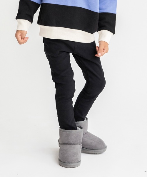 BRANSHES(ブランシェス)の「【あったか】プレミアムストレッチ裏起毛パンツ(チノパンツ・キッズ・ブラック/ネイビー/グレー/ベージュ・100/110/150/140/90/120/130)」の9枚目の写真