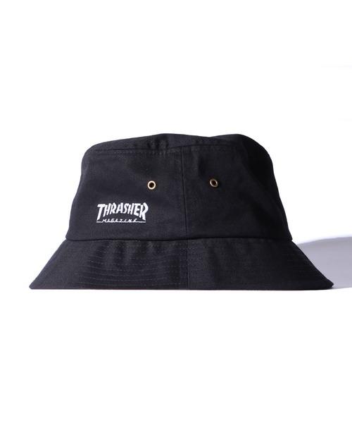 THRASHER（スラッシャー）の「【ROOPTOKYO別注】THRASHER/スラッシャー コットンシンプルバケットハット MAGLOGO ワンポイント 刺繍 ロゴ（ハット・メンズ・ブラック/ベージュ・FREE）」の7枚目の写真