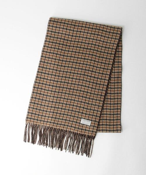 BEAUTY&YOUTH UNITED ARROWS（ビューティーアンドユースユナイテッドアローズ）の「BY カシミヤ チェック リバーシブル マフラー（マフラー・メンズ・ダークブラウン/ダークグレー・FREE）」の6枚目の写真