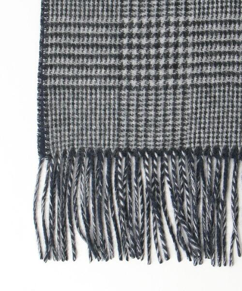 BEAUTY&YOUTH UNITED ARROWS（ビューティーアンドユースユナイテッドアローズ）の「BY カシミヤ チェック リバーシブル マフラー（マフラー・メンズ・ダークブラウン/ダークグレー・FREE）」の7枚目の写真
