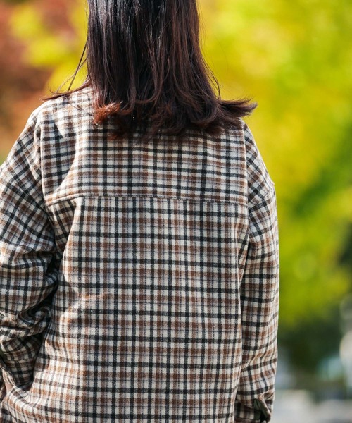 URBAN RESEARCH Sonny Label(アーバンリサーチサニーレーベル)の「チェックCPOシャツブルゾン(ブルゾン・メンズ・オレンジ/ベージュ・MEDIUM/LARGE)」の13枚目の写真