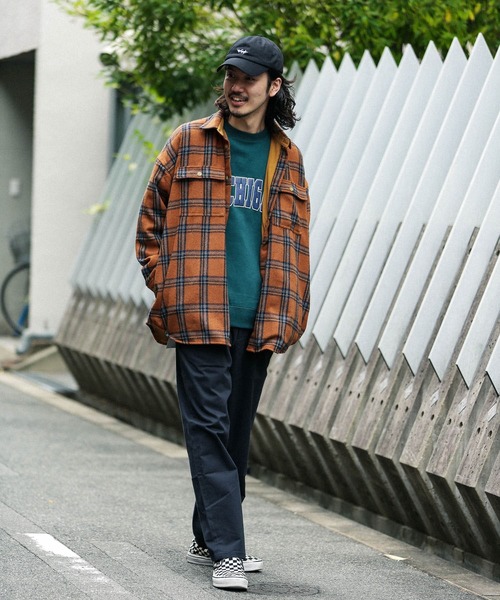 URBAN RESEARCH Sonny Label(アーバンリサーチサニーレーベル)の「チェックCPOシャツブルゾン(ブルゾン・メンズ・オレンジ/ベージュ・MEDIUM/LARGE)」の8枚目の写真