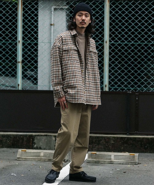 URBAN RESEARCH Sonny Label(アーバンリサーチサニーレーベル)の「チェックCPOシャツブルゾン(ブルゾン・メンズ・オレンジ/ベージュ・MEDIUM/LARGE)」の14枚目の写真