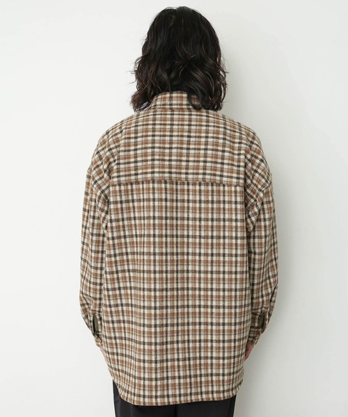 URBAN RESEARCH Sonny Label(アーバンリサーチサニーレーベル)の「チェックCPOシャツブルゾン(ブルゾン・メンズ・オレンジ/ベージュ・MEDIUM/LARGE)」の12枚目の写真
