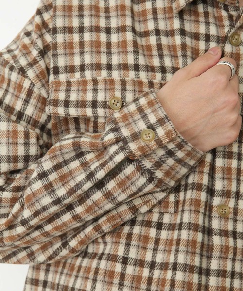URBAN RESEARCH Sonny Label(アーバンリサーチサニーレーベル)の「チェックCPOシャツブルゾン(ブルゾン・メンズ・オレンジ/ベージュ・MEDIUM/LARGE)」の19枚目の写真
