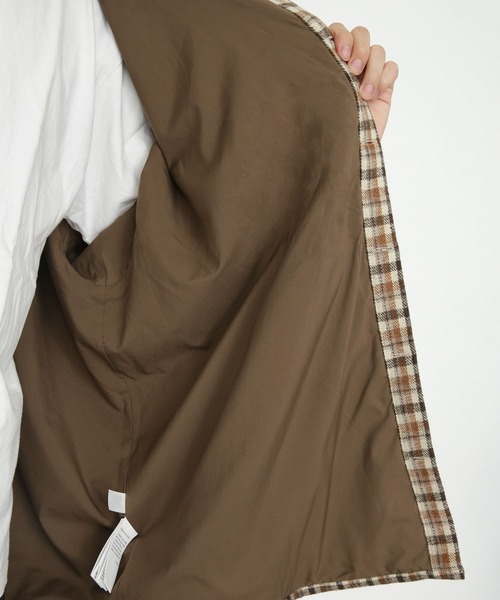 URBAN RESEARCH Sonny Label(アーバンリサーチサニーレーベル)の「チェックCPOシャツブルゾン(ブルゾン・メンズ・オレンジ/ベージュ・MEDIUM/LARGE)」の15枚目の写真
