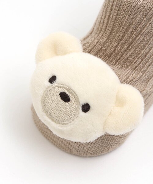 apres les cours（アプレレクール）の「■tiny bear モチーフ付きベビーソックス（ベビーシューズ/ベビーソックス・キッズ・アイボリー/ベージュ・12/9）」の8枚目の写真