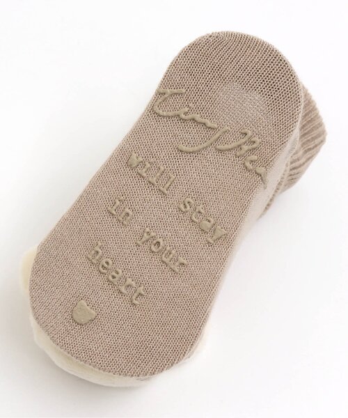 apres les cours（アプレレクール）の「■tiny bear モチーフ付きベビーソックス（ベビーシューズ/ベビーソックス・キッズ・アイボリー/ベージュ・12/9）」の12枚目の写真