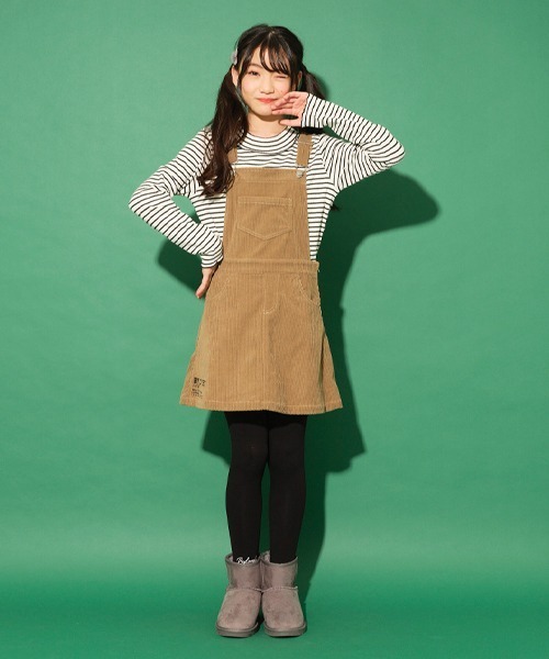 by LOVEiT(バイラビット)の「ジャンパースカート(ジャンパースカート・キッズ・ブラック/カーキ/ベージュ・130cm/140cm/150cm/160cm/120cm)」の5枚目の写真