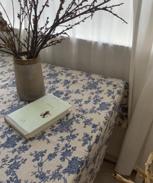 Made in I（メイドインアイ）の「アンティークフラワーマルチクロス（ランチョンマット/テーブルウェア・レディース・ブルー/レッド・FREE）」の7枚目の写真