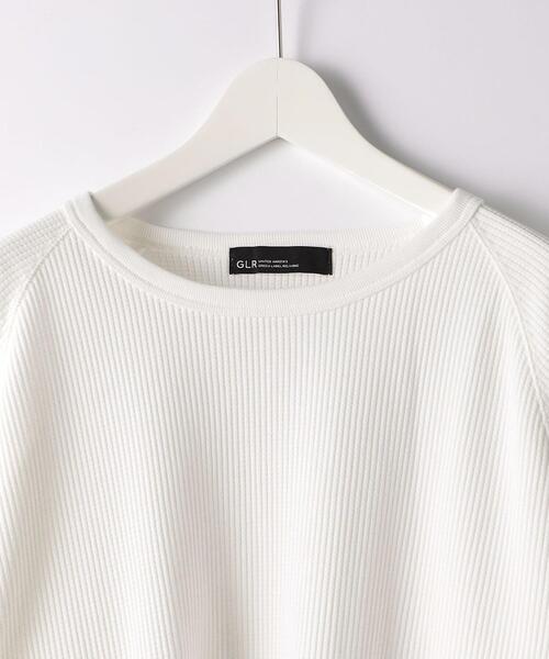 green label relaxing(グリーンレーベルリラクシング)の「ドライワッフル クルーネック 長袖 カットソー -吸水速乾- OVLG(Tシャツ/カットソー・メンズ・ホワイト/グレー/ブラック/ベージュ・M/S/XL/L/XS/XXL)」の15枚目の写真