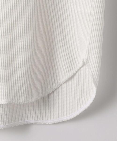 green label relaxing(グリーンレーベルリラクシング)の「ドライワッフル クルーネック 長袖 カットソー -吸水速乾- OVLG(Tシャツ/カットソー・メンズ・ホワイト/グレー/ブラック/ベージュ・M/S/XL/L/XS/XXL)」の5枚目の写真