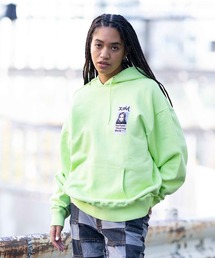 X-girl | FACE PATCH SWEAT HOODIE(パーカー)