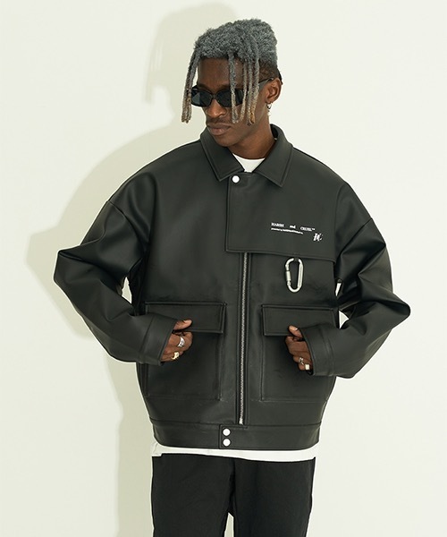 Harsh And Harsh Cruel 21aw Layered Pu Cruel ハーシュアンドクルーエル のファッション Leather And Cruel Harsh And Harsh Cruel 21aw Layered Pu Cruel ハーシュアンドクルーエル のファッション Leather And Cruel