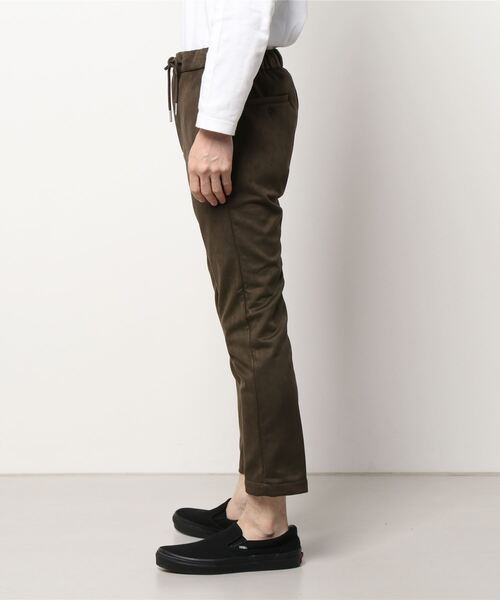 【セール】【Bk】フェイクスエード スリムテーパードスラックス（スラックス）｜Bling Leads（ブリングリーズ）