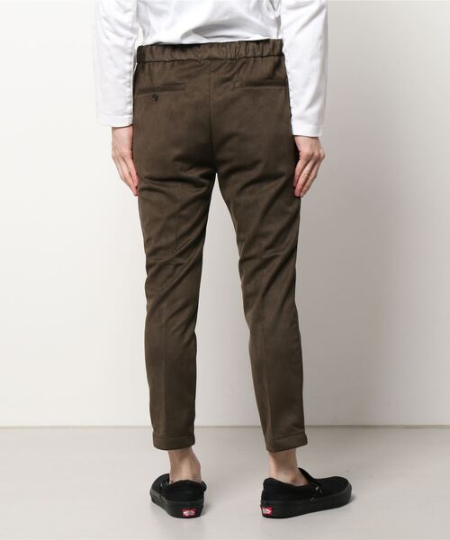 【セール】【Bk】フェイクスエード スリムテーパードスラックス（スラックス）｜Bling Leads（ブリングリーズ）