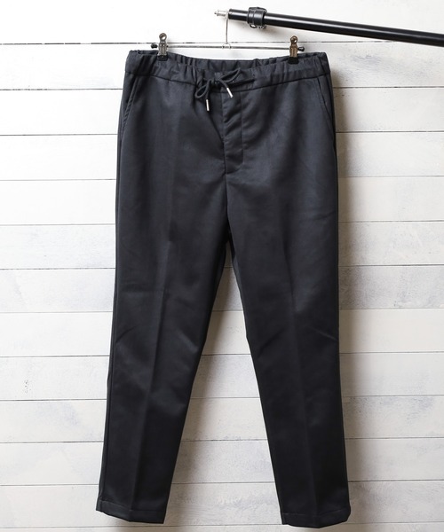 【セール】【Bk】フェイクスエード スリムテーパードスラックス（スラックス）｜Bling Leads（ブリングリーズ）