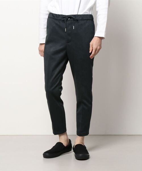 【セール】【Bk】フェイクスエード スリムテーパードスラックス（スラックス）｜Bling Leads（ブリングリーズ）