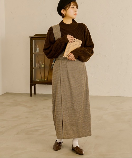 Ambre Neige(アンブルネージュ)の「アミスリーブニット/【WEB/EC限定商品】(ニット/セーター・レディース・ブラック/ダークブラウン/アイボリー/ライトベージュ・FREE)」の10枚目の写真