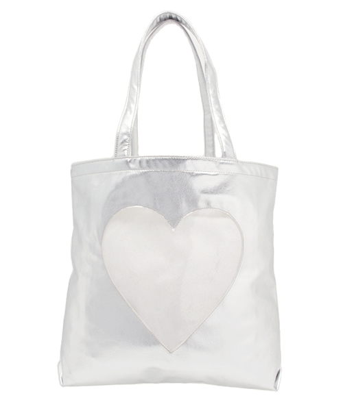 WEGO(ウィゴー)の「WEGO/ハートウィンドウトートバッグ(トートバッグ・レディース・サックスブルー/ピンク/シルバー・FREE)」の3枚目の写真