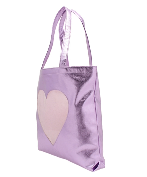 WEGO(ウィゴー)の「WEGO/ハートウィンドウトートバッグ(トートバッグ・レディース・サックスブルー/ピンク/シルバー・FREE)」の4枚目の写真