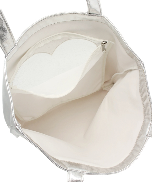 WEGO(ウィゴー)の「WEGO/ハートウィンドウトートバッグ(トートバッグ・レディース・サックスブルー/ピンク/シルバー・FREE)」の9枚目の写真