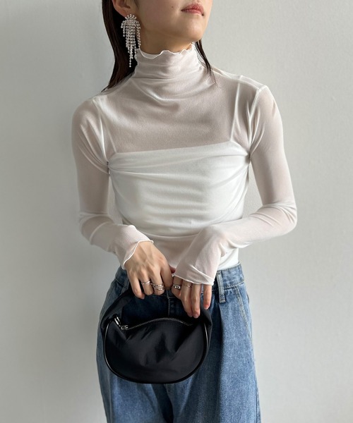 Kotoe(コトエ)の「シースルー ハイネック カットソー シアー Kotoe(コトエ)の「シースルー ハイネック カットソー シアー