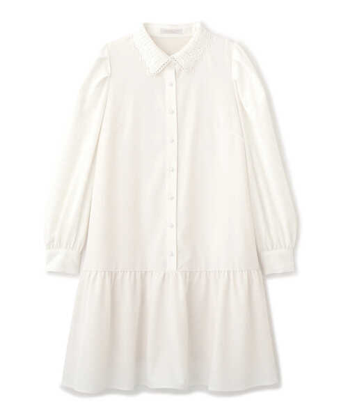 PROPORTION BODY DRESSING（プロポーションボディドレッシング）の「＜Ｅ＞レース襟シャツミニワンピース / 1212147201（ワンピース・レディース・ホワイト/パープル・SMALL/MEDIUM）」の21枚目の写真