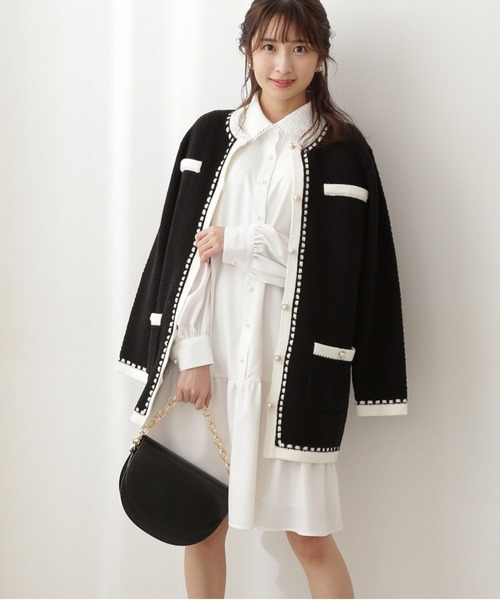 PROPORTION BODY DRESSING（プロポーションボディドレッシング）の「＜Ｅ＞レース襟シャツミニワンピース / 1212147201（ワンピース・レディース・ホワイト/パープル・SMALL/MEDIUM）」の4枚目の写真