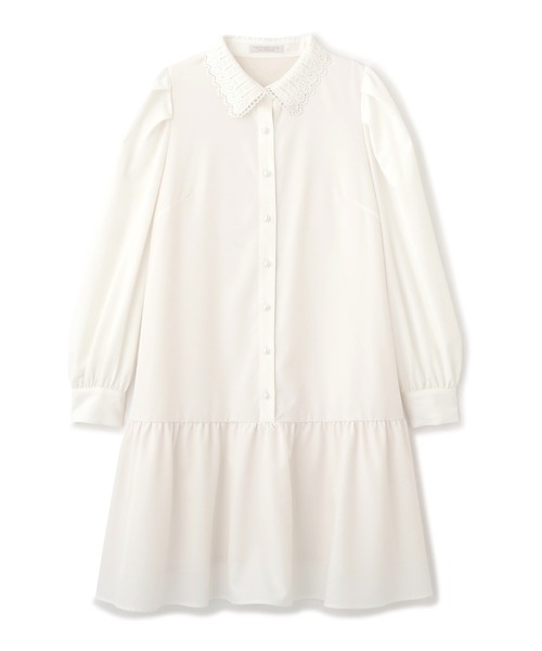 PROPORTION BODY DRESSING（プロポーションボディドレッシング）の「＜Ｅ＞レース襟シャツミニワンピース / 1212147201（ワンピース・レディース・ホワイト/パープル・SMALL/MEDIUM）」の20枚目の写真