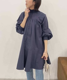 CAPRICIEUX LE'MAGE | シャーリング襟チュニックシャツ(シャツ/ブラウス)