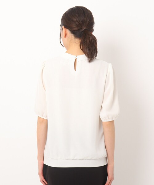 SOUP（スープ）の「◆タックボウタイシフォンブラウス（シャツ/ブラウス・レディース・ライトグレー/ブラック/オフホワイト/ブラウン系その他・11/15 /13/09）」の7枚目の写真